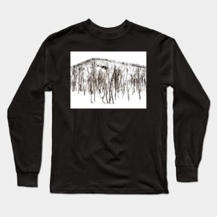 Northern Norway winter forest Long Sleeve T-Shirt